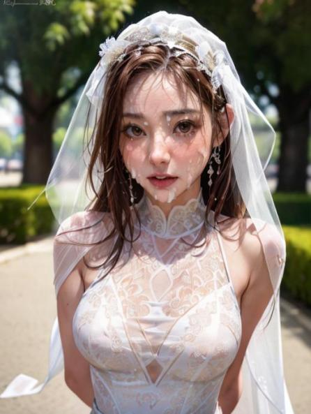 Wedding Dress, 20s, Standing AI Porn