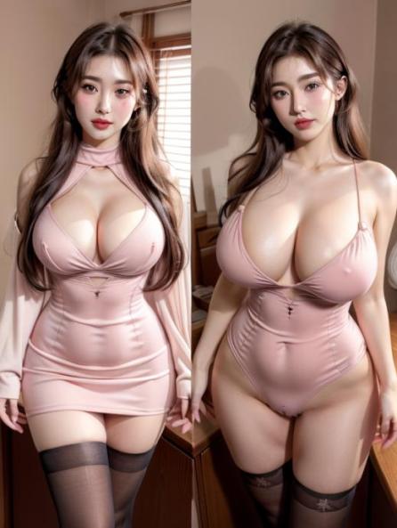 Fit, Makeup, Massive Breast AI Porn